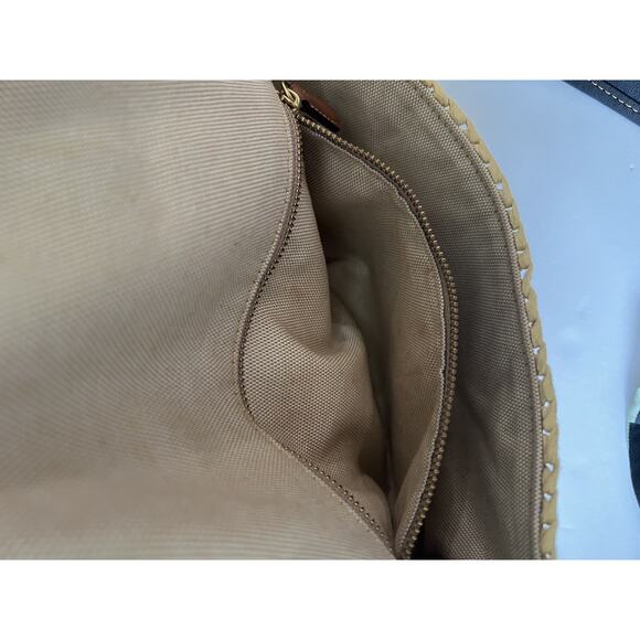 Coach Soft Tabby Shoulder Bag Popcorn Raffia Straw Leather CA032 Crossbody Purse - Picture 10 of 14